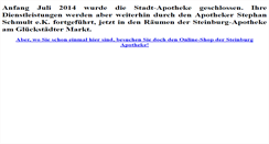 Desktop Screenshot of glueck-stadt-apotheke.de