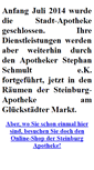 Mobile Screenshot of glueck-stadt-apotheke.de